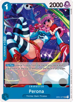 Perona (OP01-077) (V.1) OP01 Uncommon Good Englisch