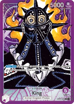 King (OP01-091) (V.2) OP01 Alternate Art Near Mint Englisch