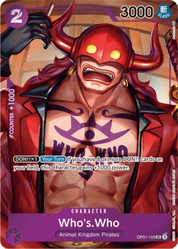 Who's.Who (OP01-109) (V.2) OP01 Alternate Art Light Played Englisch