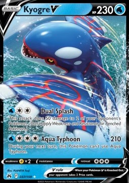 Kyogre V CRZ-037 Ultra Rare Near Mint Deutsch