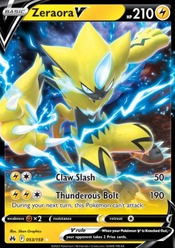 Zeraora V CRZ-053 Ultra Rare Good Deutsch