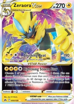 Zeraora VSTAR CRZ-055 Ultra Rare Near Mint Englisch