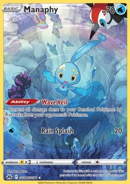Manaphy CRZ-GG06 Holo Rare Excellent Deutsch