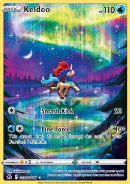 Keldeo CRZ-GG07 Holo Rare Played Deutsch