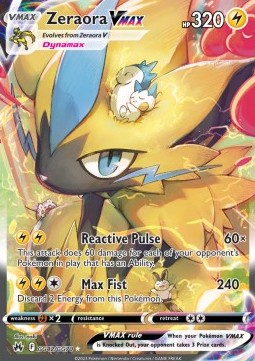 Zeraora VMAX CRZ-GG42 Ultra Rare Near Mint Deutsch