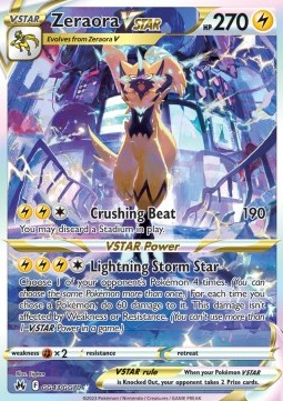 Zeraora VSTAR CRZ-GG43 Ultra Rare Excellent Deutsch