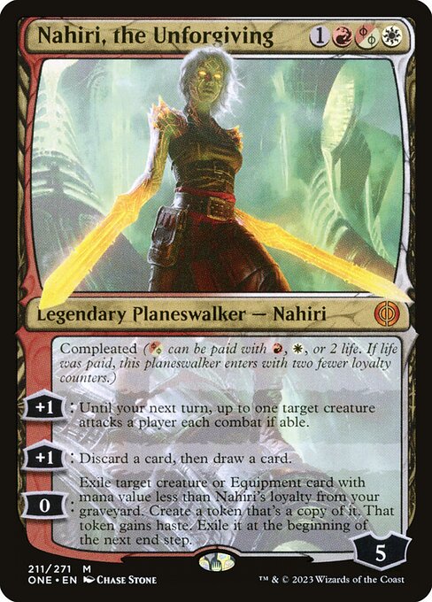Nahiri, the Unforgiving ONE-211 Mythic Near Mint Englisch