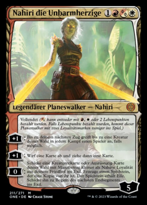 Nahiri die Unbarmherzige ONE-211 Mythic Near Mint Deutsch