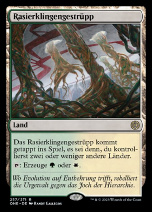 Rasierklingengestrüpp ONE-257 Rare Near Mint Deutsch Foil