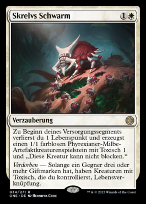 Skrelvs Schwarm ONE-34 Rare Near Mint Deutsch Foil