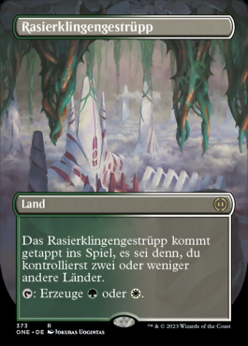 Rasierklingengestrüpp XONE-373 Rare Excellent Deutsch Foil