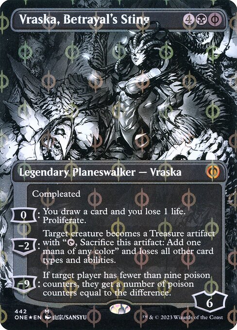 Vraska, Betrayal's Sting XONE-442 Mythic Near Mint Englisch Foil