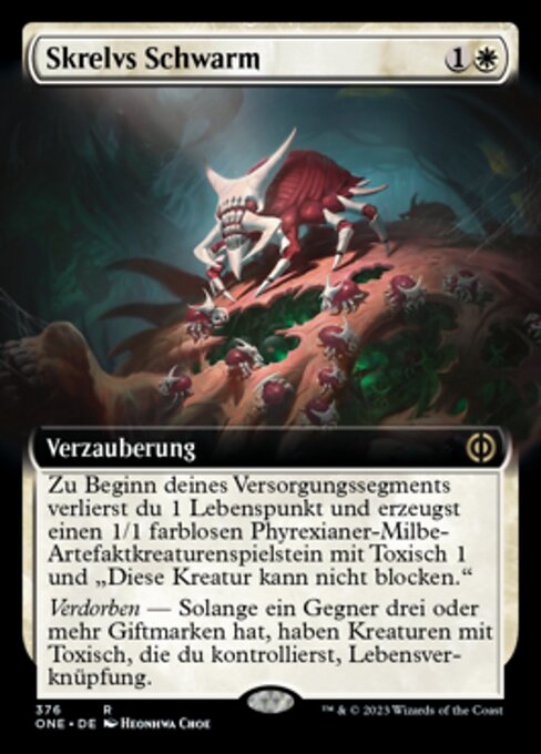 Skrelvs Schwarm XONE-376 Rare Near Mint Deutsch Foil