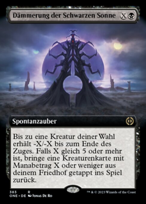 Dämmerung der Schwarzen Sonne XONE-383 Rare Near Mint Deutsch Foil