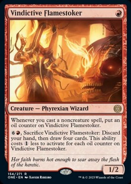 Vindictive Flamestoker ONE-154 Rare Near Mint Englisch