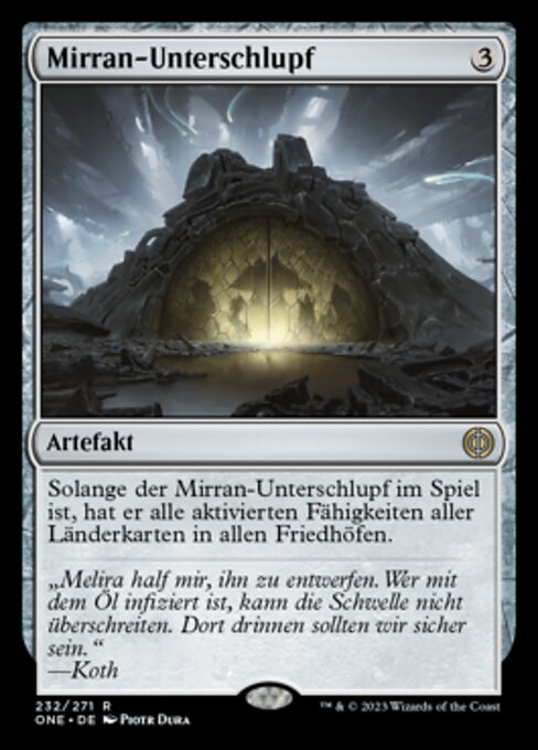 Mirran-Unterschlupf ONE-232 Rare Near Mint Deutsch Foil