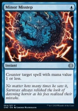 Minor Misstep ONE-64 Uncommon Excellent Englisch