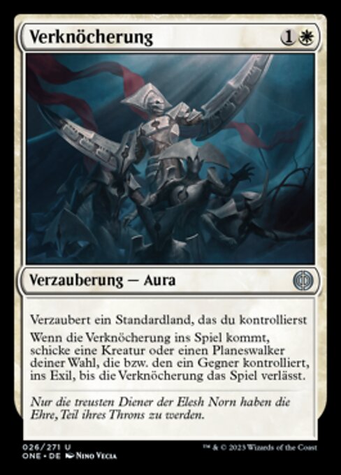 Verknöcherung ONE-26 Uncommon Near Mint Deutsch Foil