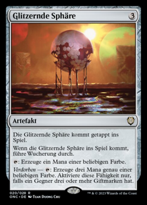 Glistening Sphere ONC-20 Rare Near Mint Deutsch