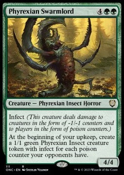 Phyrexian Swarmlord ONC-111 Rare Excellent Englisch