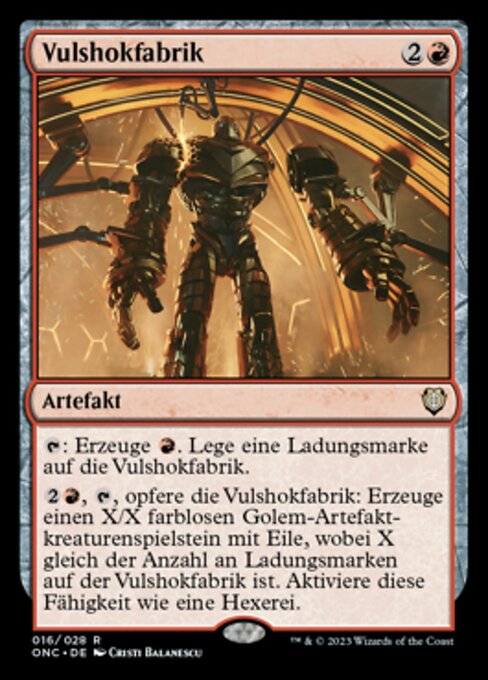 Vulshok Factory ONC-16 Rare Near Mint Deutsch
