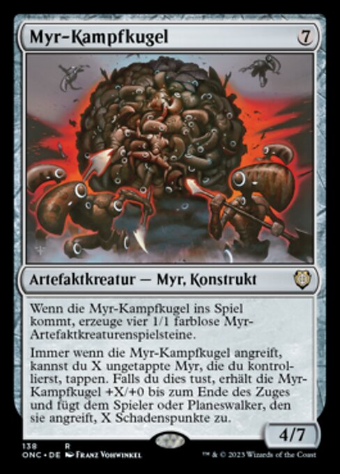 Myr-Kampfkugel ONC-138 Rare Near Mint Deutsch