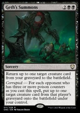 Geth's Summons ONC-11 Rare Near Mint Englisch