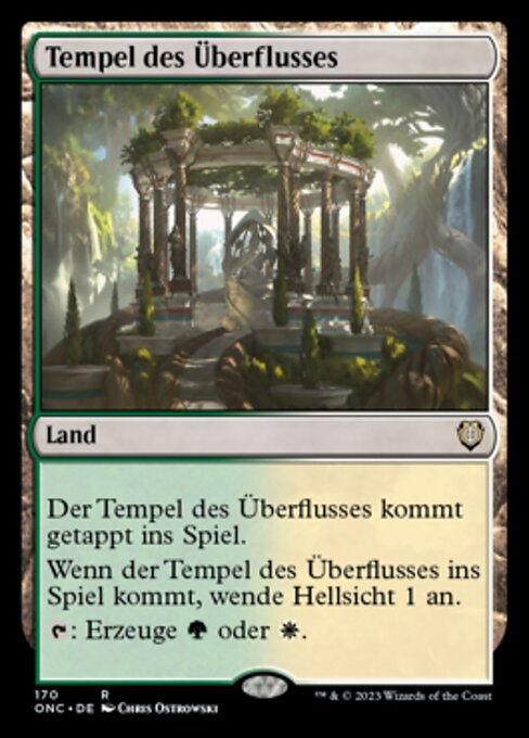 Tempel des Überflusses ONC-170 Rare Near Mint Deutsch