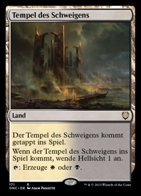 Tempel des Schweigens ONC-171 Rare Near Mint Deutsch