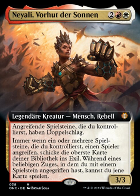Neyali, Suns' Vanguard (V.1) XONC-38 Mythic Near Mint Deutsch Foil