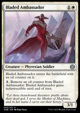 Klingenbewehrter Botschafter ONE-5 Uncommon Excellent Englisch Foil