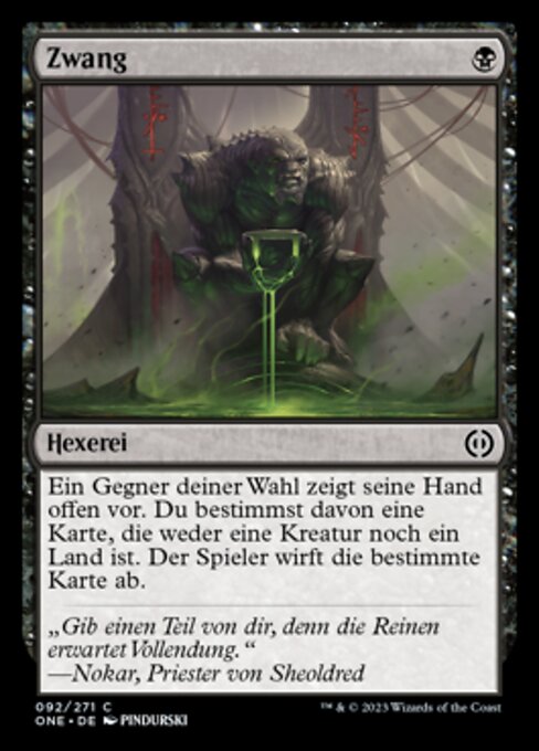 Zwang ONE-92 Common Near Mint Deutsch