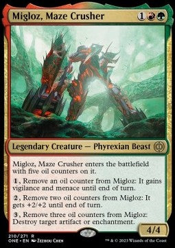 Migloz, Maze Crusher ONE-210 Rare Near Mint Englisch