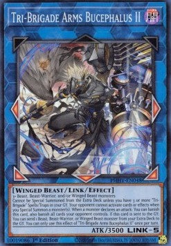 Sta-Brigade-Waffen Bucephalus II (V.1) PHHY-048 Super Rare Light Played Deutsch 1. Auflage