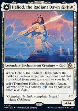 Heliod, the Radiant Dawn // Heliod, the Warped Eclipse MOM-17 Rare Excellent Englisch