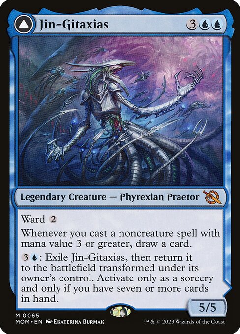 Jin-Gitaxias // The Great Synthesis MOM-65 Mythic Excellent Englisch Foil