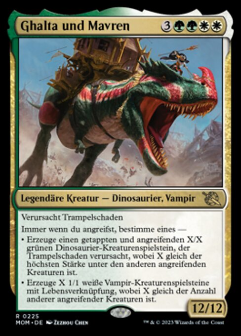 Ghalta und Mavren MOM-225 Rare Near Mint Deutsch Foil