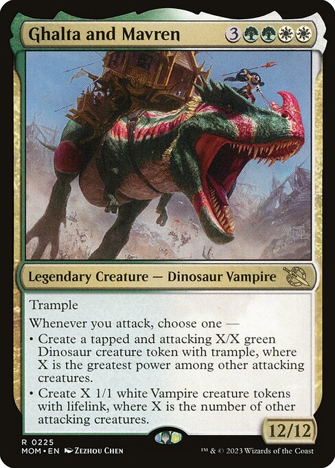 Ghalta and Mavren MOM-225 Rare Excellent Englisch Foil