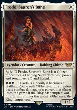 Frodo, Saurons Untergang LTR-18 Rare Excellent Englisch Foil