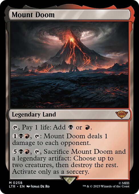 Mount Doom LTR-258 Mythic Near Mint Englisch