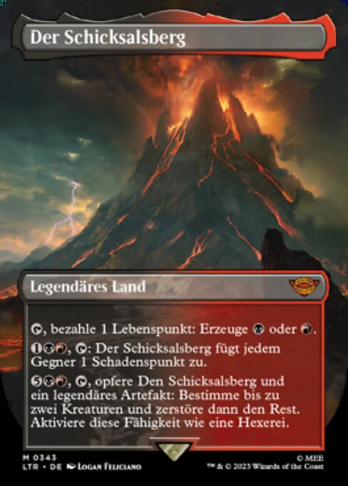 Der Schicksalsberg XLTR-343 Mythic Near Mint Deutsch Foil