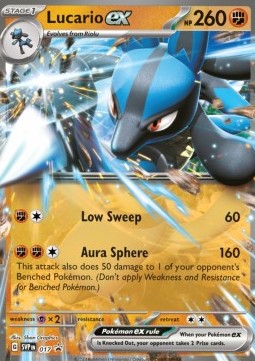Lucario ex SVP-017 Promo Light Played Deutsch