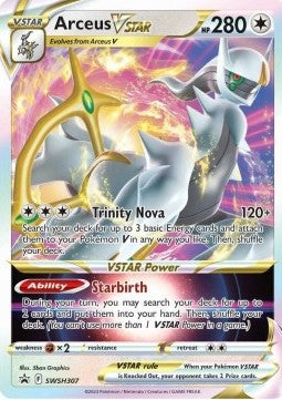 Arceus VSTAR SWSH-307 Promo Light Played Deutsch