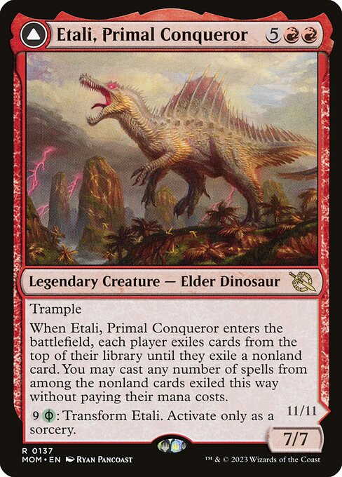 Etali, Primal Conqueror // Etali, Primal Sickness MOM-137 Rare Excellent Englisch