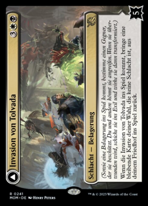 Invasion of Tolvada // The Broken Sky MOM-241 Rare Excellent Deutsch Foil