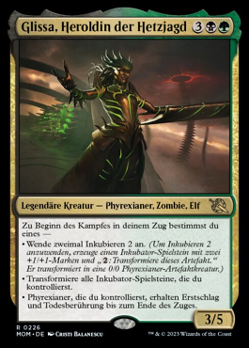Glissa, Heroldin der Hetzjagd MOM-226 Rare Near Mint Deutsch Foil