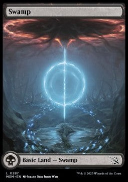 Swamp XMOM-287 Land Excellent Englisch Foil