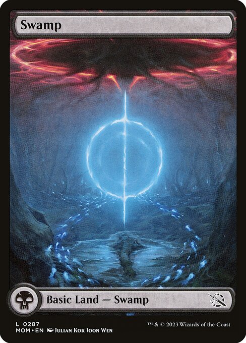 Swamp XMOM-287 Land Excellent Englisch Foil