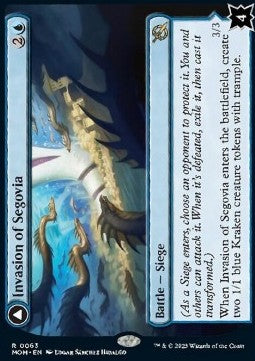 Invasion of Segovia // Caetus, Sea Tyrant of Segovia MOM-63 Rare Excellent Deutsch