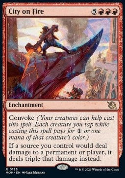 City on Fire MOM-135 Rare Near Mint Englisch Foil